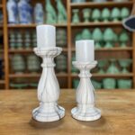 CASTIÇAL MARMORIZADO