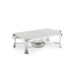 RECHAUD CHAPA RETANGULAR PRATA