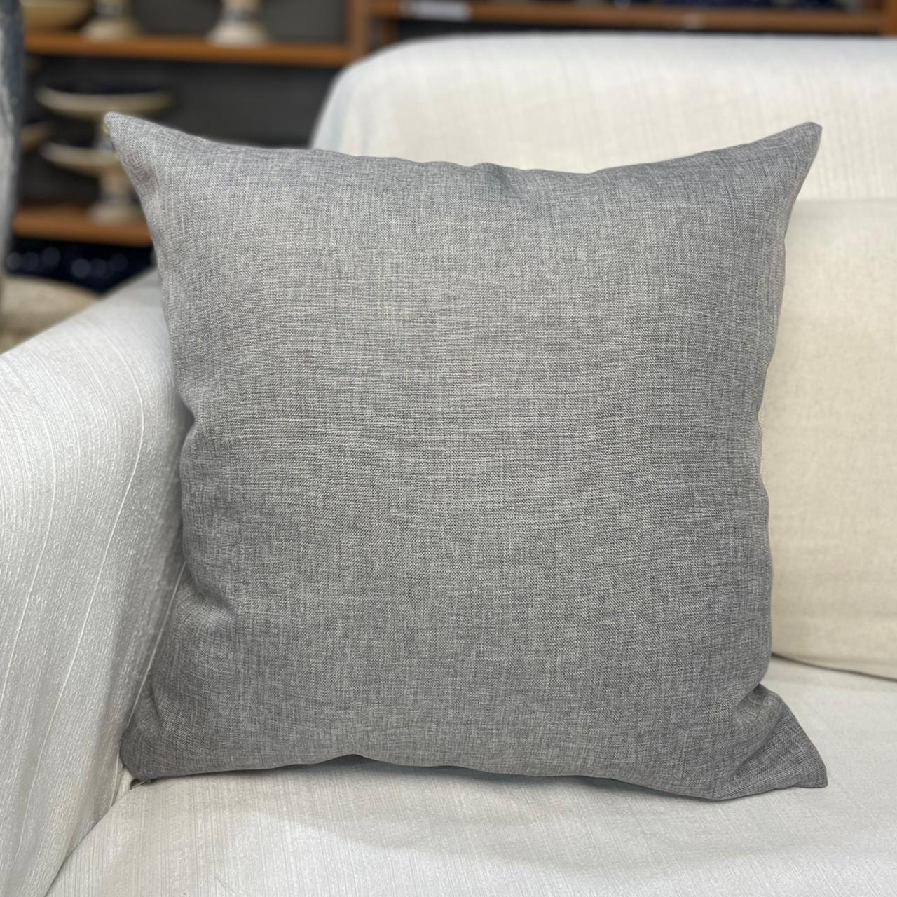 ALMOFADA LINHO CINZA