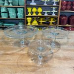 PRATO COM PÉ VIDRO BAIXO