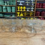 TAÇA BORDA ALTA COM PÉ VIDRO