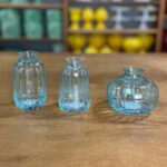 MINI VASO LAPIDADO AZUL