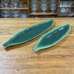 BANDEJA VIDRO FOLHA VERDE MILITAR