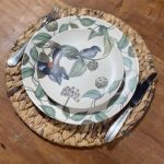 PRATO DE SOBREMESA  FOLHA E PASSAROS