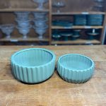 BOWL CANELADO VERDE FOSCO TEXTURIZADO