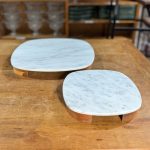 MINI MESA QUADRADA MARMORE BRANCO