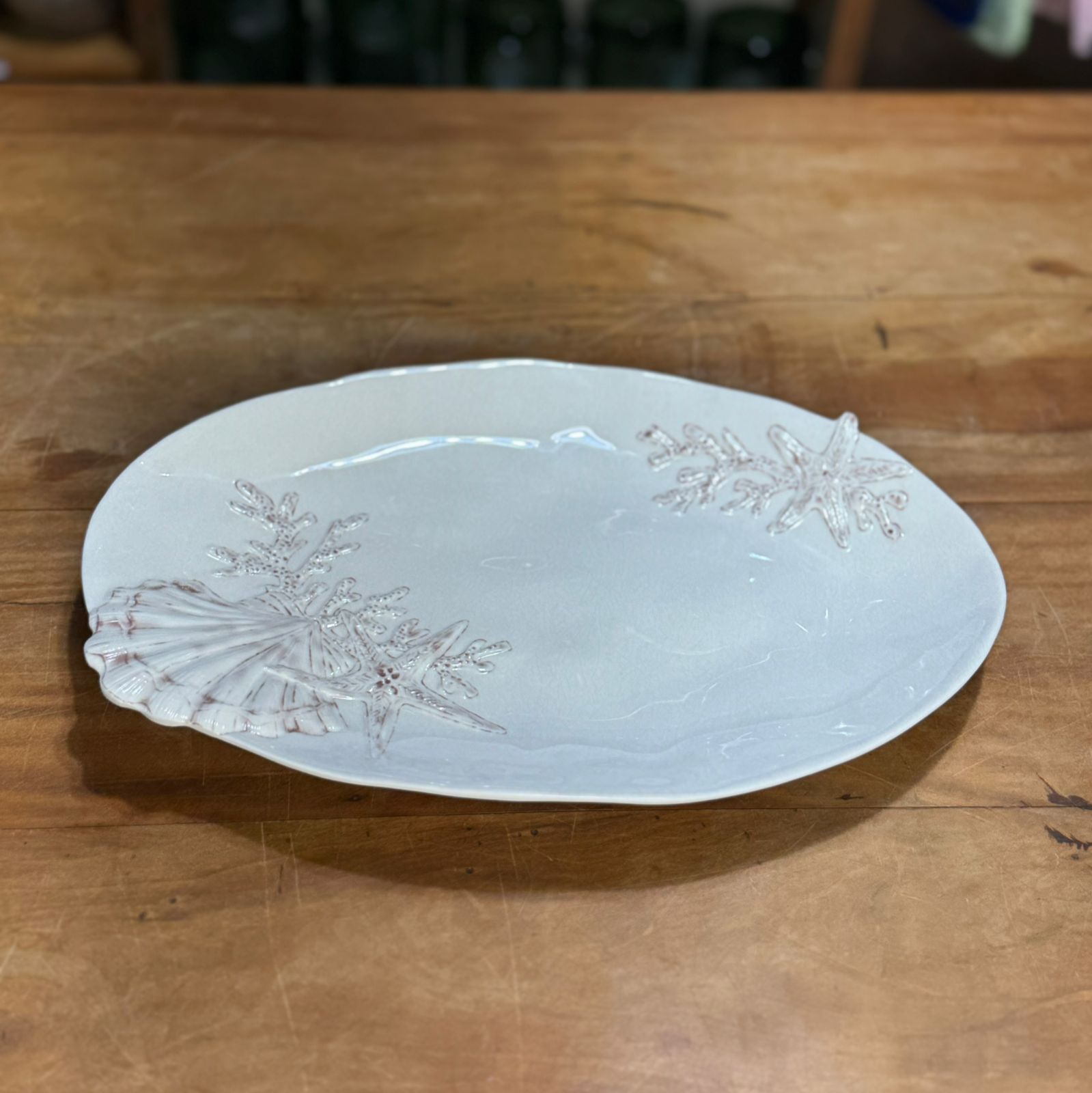 TRAVESSA OVAL MELAMINA BEGE PRAIA